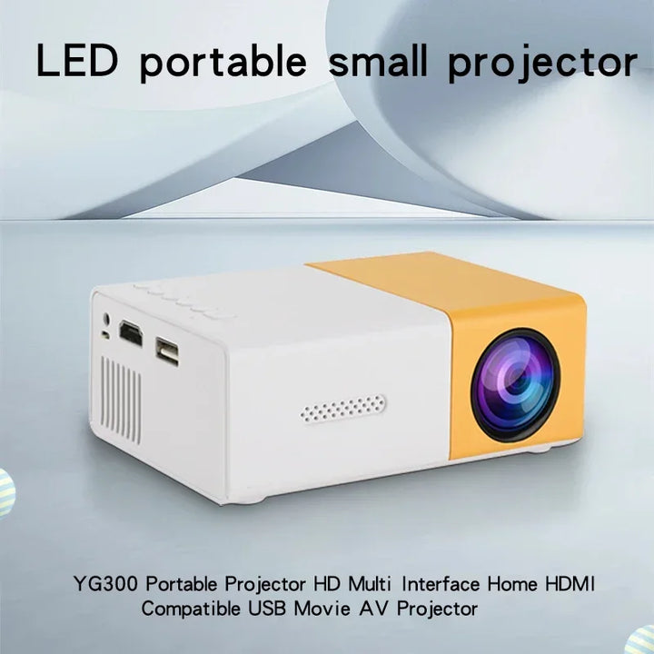 2025 New YG300 Mini LED Projector Yg300 Upgraded Versao 1000 Lumen 320x240P HDMI-compatible USB Audio Home Media Player Beamer