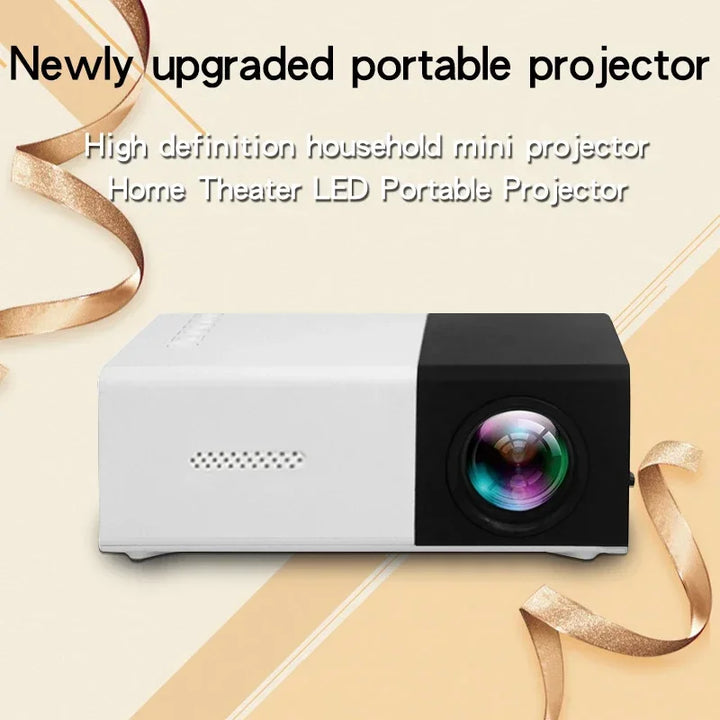 2025 New YG300 Mini LED Projector Yg300 Upgraded Versao 1000 Lumen 320x240P HDMI-compatible USB Audio Home Media Player Beamer