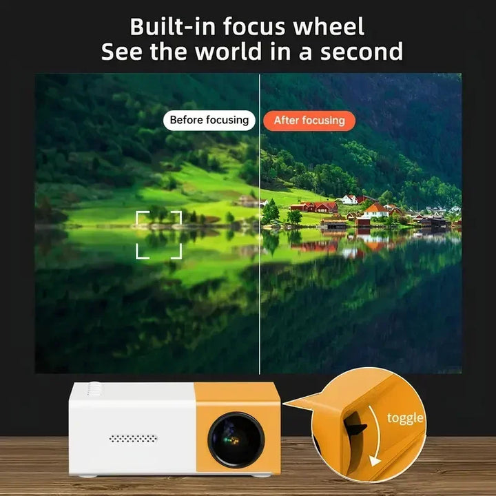 2025 New YG300 Mini LED Projector Yg300 Upgraded Versao 1000 Lumen 320x240P HDMI-compatible USB Audio Home Media Player Beamer